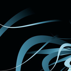 Abstract volumetric geometric background. twisted lines in motion