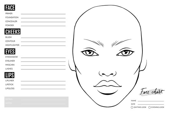 Makeup Face Chart Images – Browse 4,007