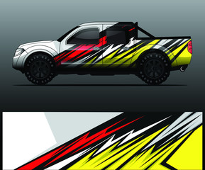 truck decal graphic wrap vector, abstract background