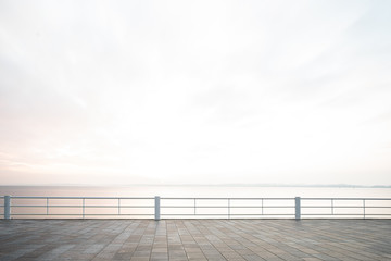 Sidewalk at the baltic sea