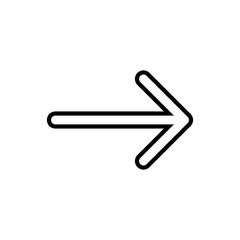 Obraz premium Arrow icon isolated on white background. Arrow symbol. Arrow vector icon