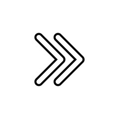 Arrow icon isolated on white background. Arrow symbol. Arrow vector icon