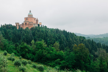 Fototapeta na wymiar The Sanctuary of the Madonna of San Luca, Bologna, Emilia-Romagna, Italy, Europe