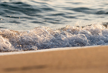 wave splash sea beach macro