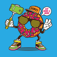 Selfie Sweet Donut Character Design