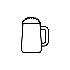 Beer icon isolated on white background. Beer Icon in trendy flat style