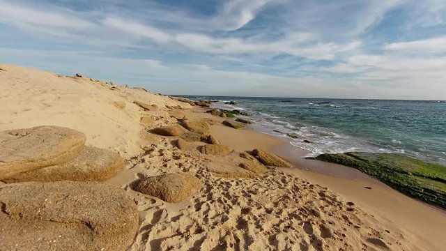 Beautiful seascape in los Ca&ntilde;os de Meca, Barbate, Andalusia, Spain. Cape Trafalgar.
