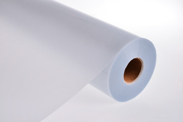 Colorless frosted pattern glass film material