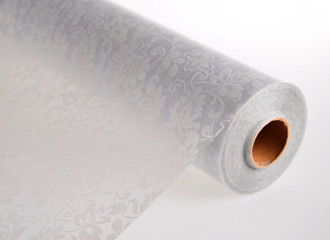 Colorless frosted pattern glass film material