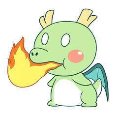 baby dragon vector