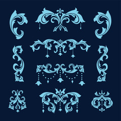 Set of Vintage Baroque Victorian Design