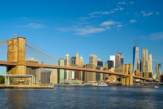 Manhattan and Brooklyn Bridge, New York City