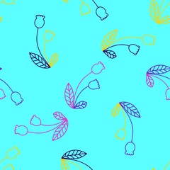 Seamless floral pattern outline. Flower seamless pattern. Wedding floral decoration. Vintage vector illustration. Ornamental textile background. Spring textile texture. Fabric texture.