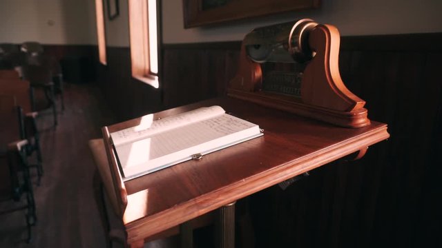 Registration Book in a Country Church