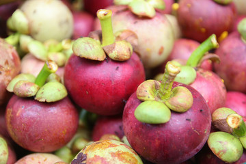 Organic Mangosteen from Keereewong, southern of Thailand. 