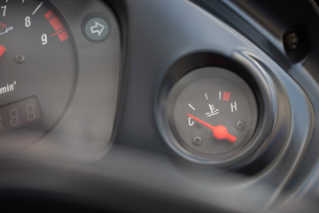 dashboard of a motorcycle