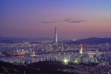 Obraz premium Lotte Tower In Seoul (like Mackerel)