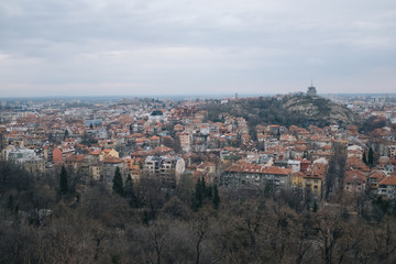 Fototapeta premium view of Plovdiv