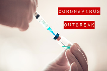 Coronavirus outbreak virus quarantine background