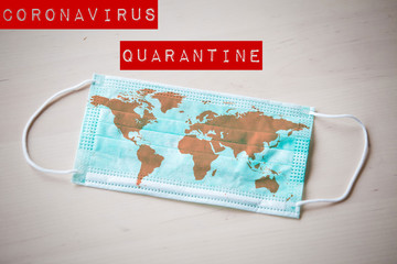 Coronavirus outbreak virus quarantine background