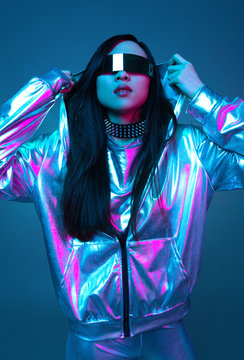 Neon blue clothes best sale