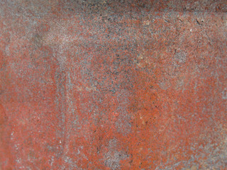 texture of the rust on the old metal closeup