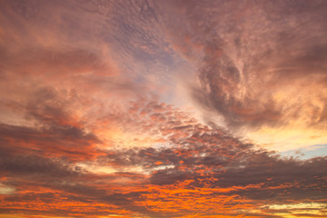 dramatic sky with clouds
