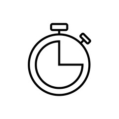 Clock icon isolated on white background. Time icon vector. Clock vector icon