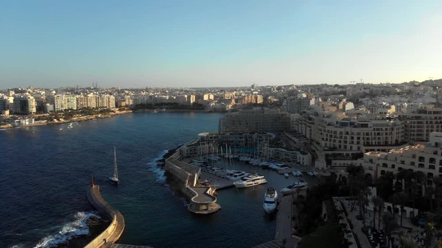 Marina viewed from above