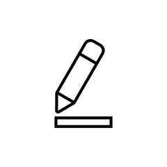 Edit icon isolated on white background. Pencil icon. sign up Icon vector