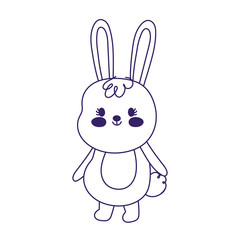 happy easter cute little rabbit cartoon season animal