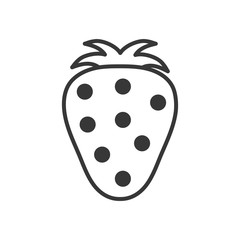 Isolated strawberry line style icon vector design