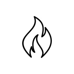Fire icon vector. Fire flame icon template. Fire flames symbol vector sign isolated on white background.
