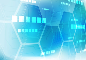 hexagon technology background