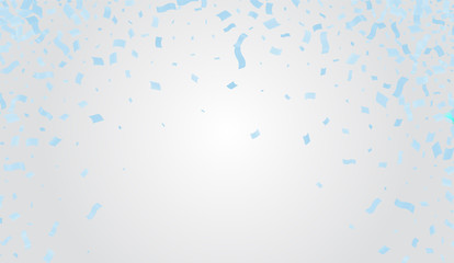 Many Falling Colorful Tiny Confetti And Ribbon On Transparent Background for party or festival