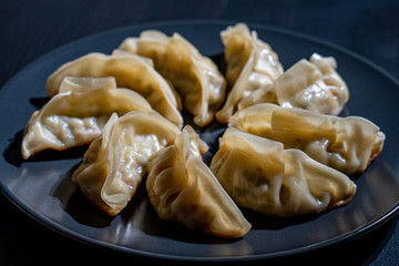 Gyoza ring on plate