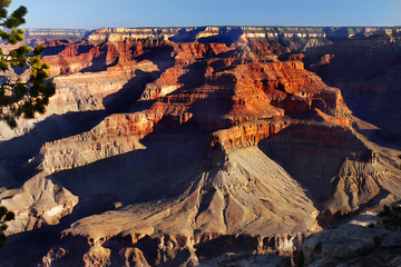 View of Grand Canyon National Park in Arizona USA