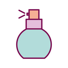 perfume line and fill style icon vector design