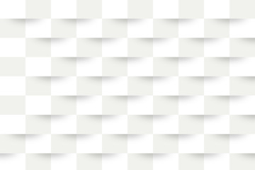 Abstract white geometric background. For design or advertising. 3D illustration pattern.