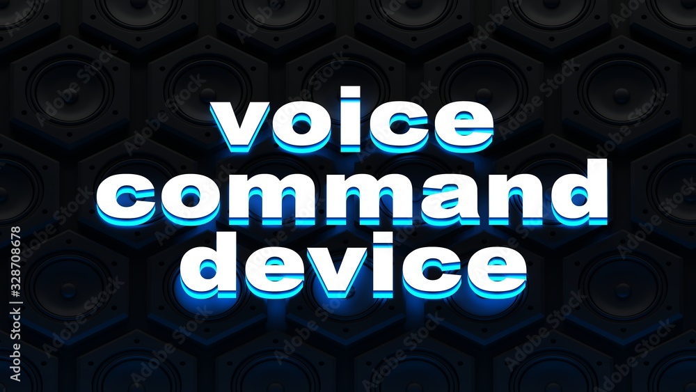 Poster voice command device