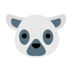 Cute sheep cartoon flat style icon vector design
