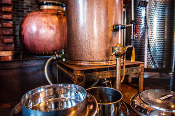 Fototapeta na wymiar distillery scene