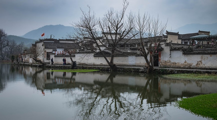Fototapeta premium Hongcun ancient village is one of the Unesco world heritage of China. It’s located in the part of the Anhui province of China.