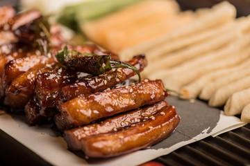 Chinese banquet dishes with various styles, delicious taste and rich colors