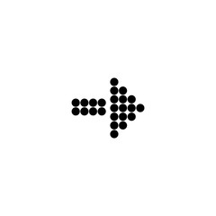 The arrow icon. Icon for business. Vector Internet arrows.