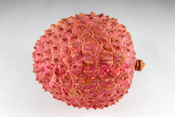 lychee fruit close-up on an isolated background