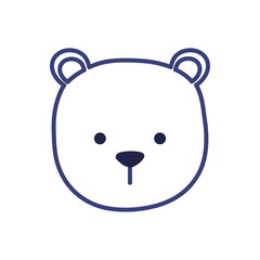 Cute lioness cartoon line style icon vector design