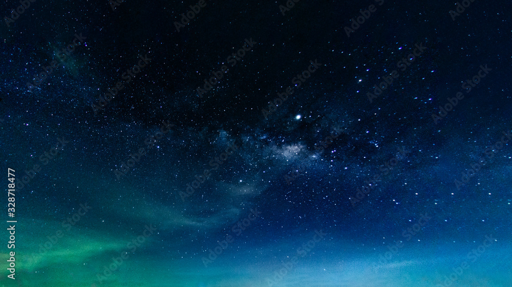 Canvas Prints milky way galaxy with stars and space in the universe background at thailand