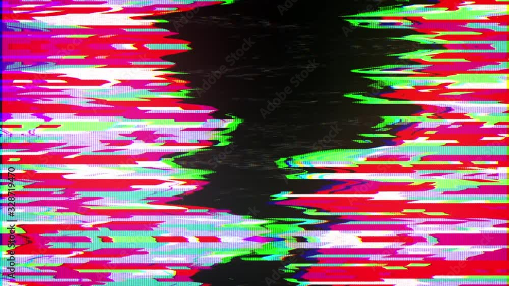 Poster glitch, pixel noise on the screen, computer generated. bad signal. video damage. 3d rendering a digi