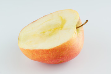 fresh cut apple isolated